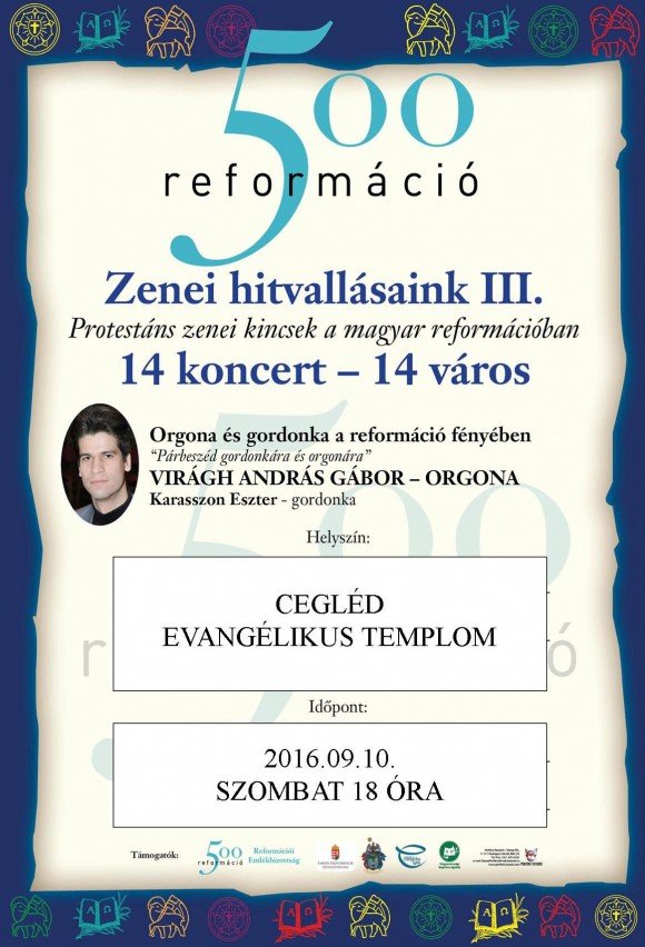 Zenei hitvallásaink III. - orgonakoncert az evangélikus templomban
