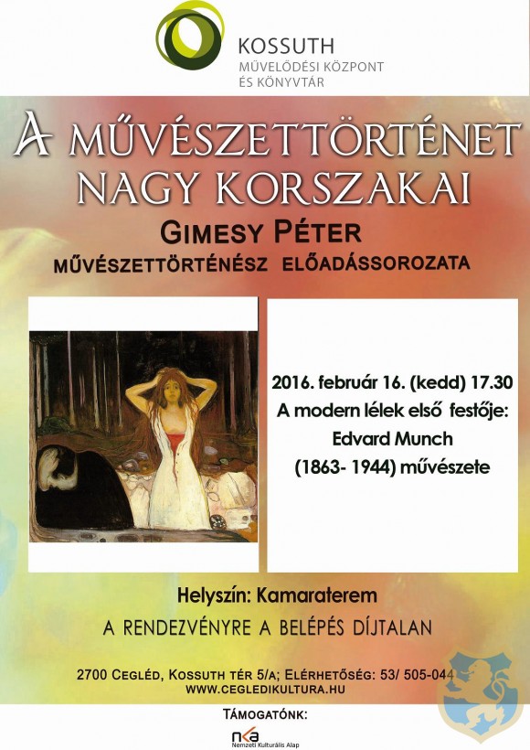 Gimesy Péter művészettörténész előadása a Kossuth Művelődési Központ kamaratermében