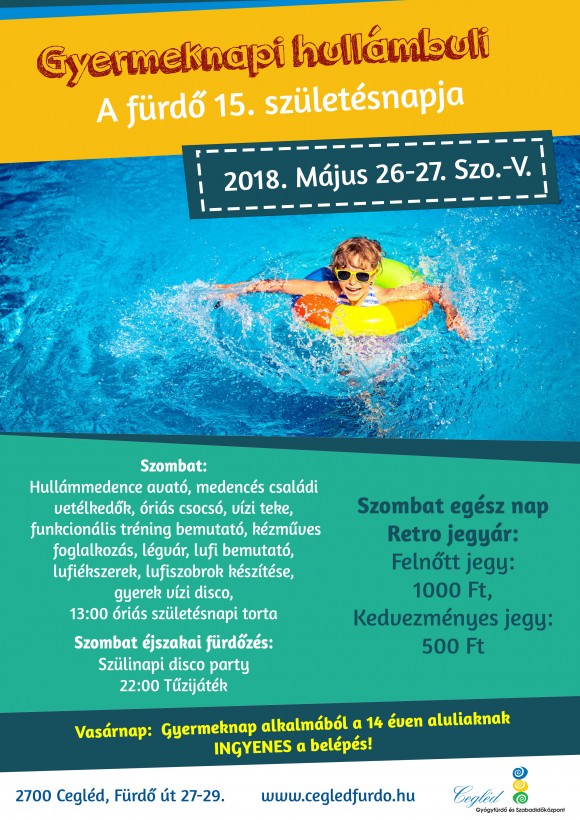 Gyermeknapi HULLÁMBULI 2018.05.26-27.