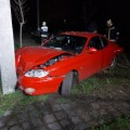 Villanyoszlopnak ütközött Villanyoszlopnak ütközött