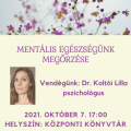 Mentális egészségünk megőrzése