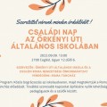 Családi Nap az Örkényi úti iskolában