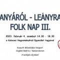 Anyáról-leányra Folk Nap III