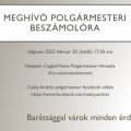 Polgármesteri beszámoló