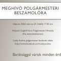 Meghívó polgármesteri beszámolóra