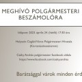 Meghívó polgármesteri beszámolóra