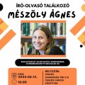 Író-olvasó találkozó: Mészöly Ágnes