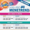 Laskajárat menetrend