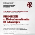 Megemlékezés a bombatámadás áldozatairól