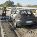 Menet közben kigyulladt egy személygépkocsi