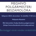 Meghívó polgármesteri beszámolóra