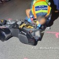 Oszlopnak hajtott egy motorkerékpár