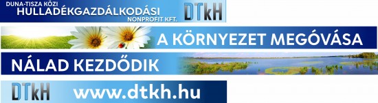 Házhoz menő szelektív hulladékgyűjtés - a DTkH Nonprofit Kft. tájékoztatója