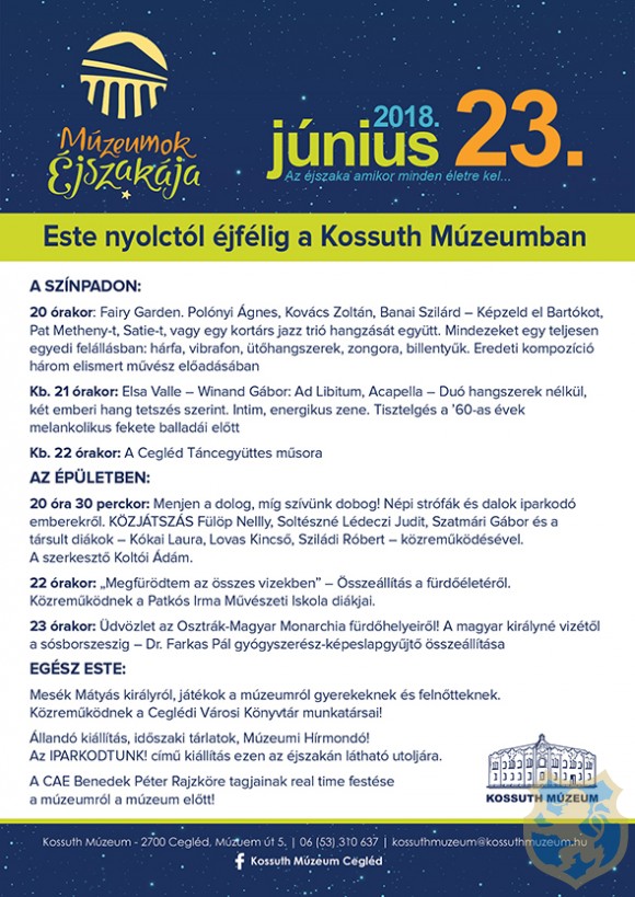 MÚZEUMOK ÉJSZAKÁJA 2018.