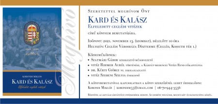 Kard és kalász - Elfeledett ceglédi vitézek könyvbemutató