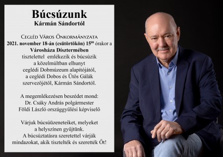 Búcsúzunk Kármán Sándortól