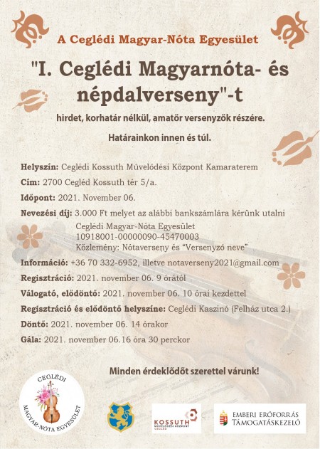 I. Ceglédi Magyarnóta- és népdalverseny