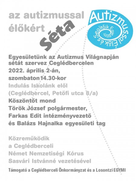 Séta az autizmussal élőkért