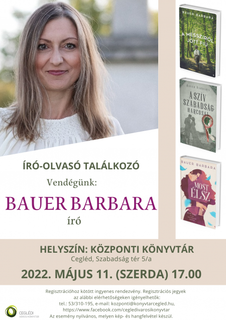 Bauer Barbara író-olvasó találkozó