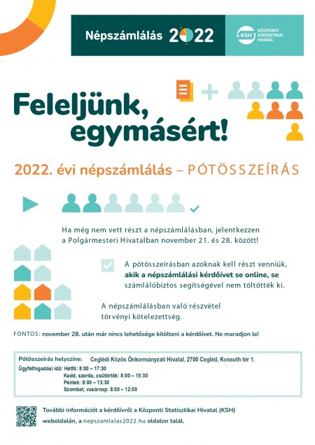 2022. évi népszámlálás pótösszeírás