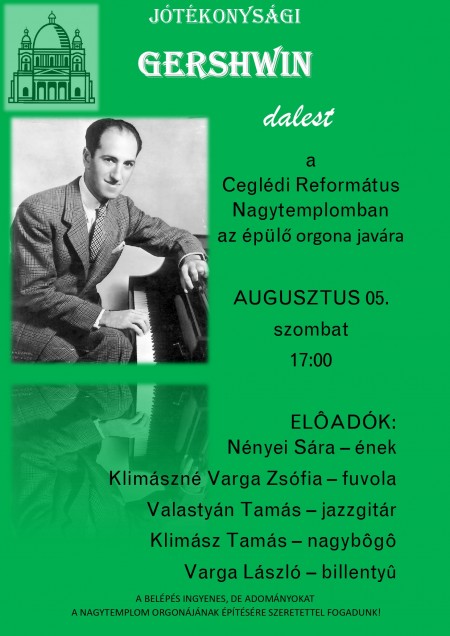 Jótékonysági Gershwin dalest