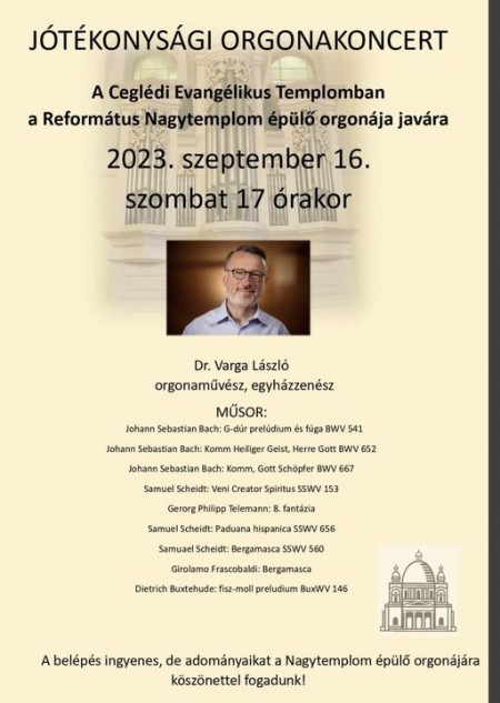 Jótékonysági orgonakoncert