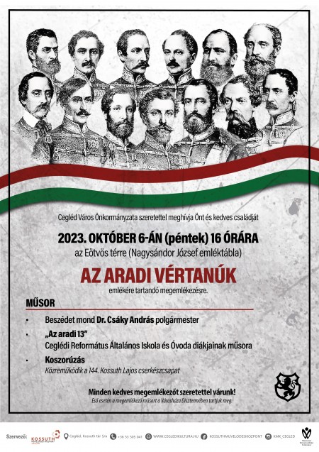 Aradi vértanúk megemlékezés
