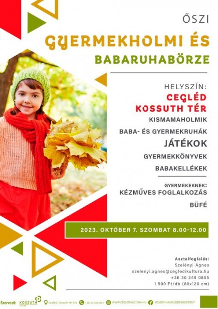 Őszi gyermekholmi és babaruhabörze