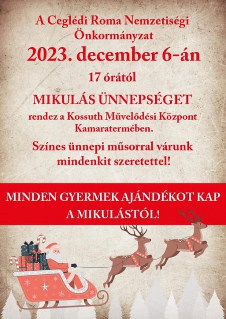 Roma önkormányzat Mikulás ünnepség