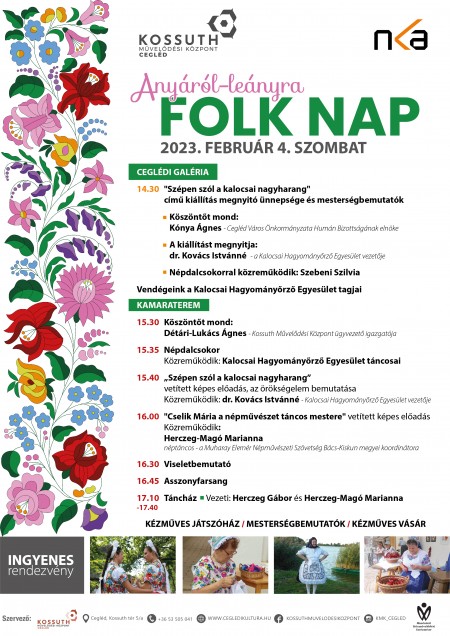 Anyáról-leányra Folk Nap III - Részletes program