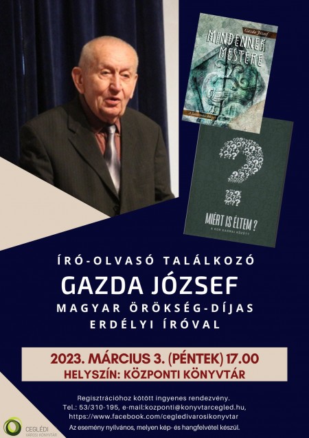 Gazda József író-olvasó találkozó