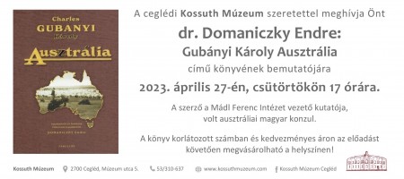 Gubányi Károly Ausztrália könyvbemutató