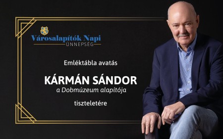 Emléktábla avatás Kármán Sándor tiszteletére