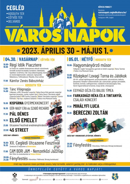 Városnapok - Részletes program