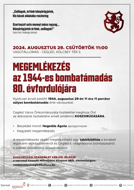 Megemlékezés a bombatámadás áldozatairól