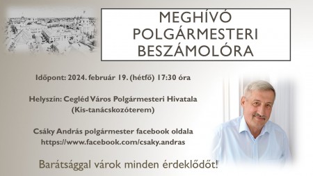 Meghívó polgármesteri beszámolóra
