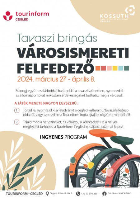 Tavaszi bringás városismereti felfedező