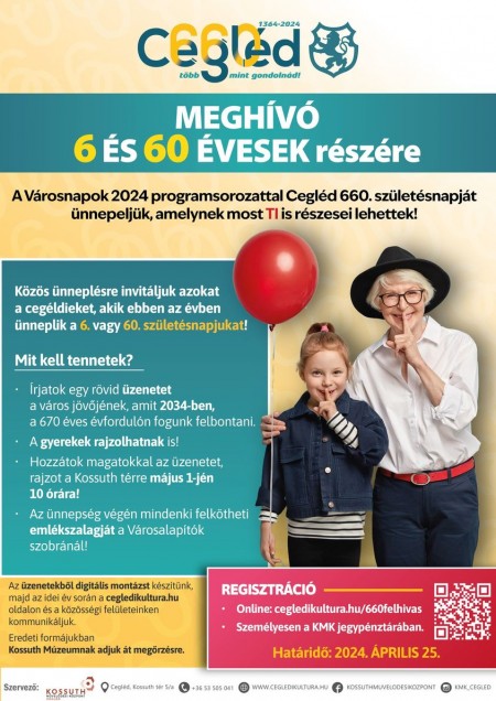 Meghívó 6 és 60 évesek részére