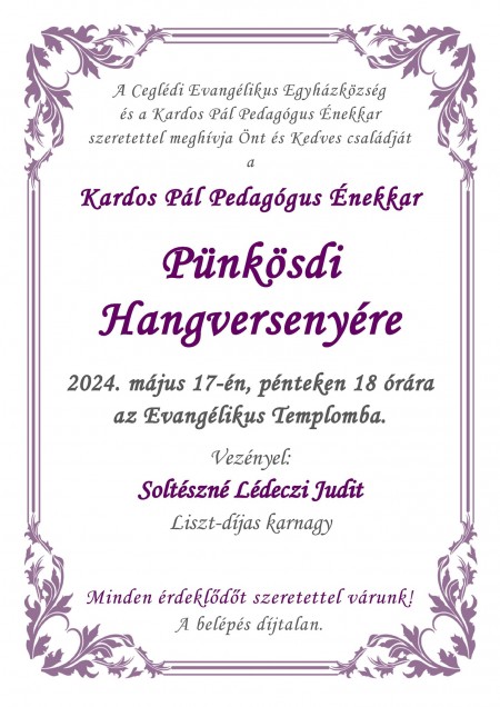 Pünkösdi hangverseny