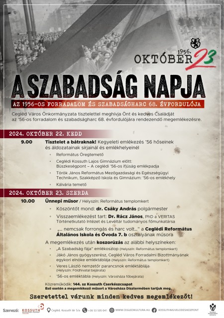'56-os forradalom és szabadságharc megemlékezés