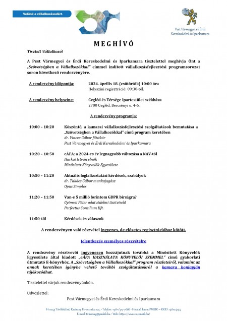 Szövetségben a Vállalkozókkal