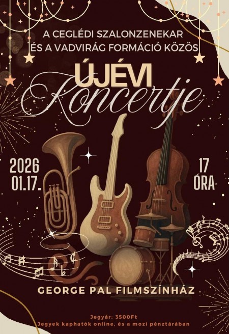 Ceglédi Szalonzenekar és Vadvirág Formáció újévi koncertje
