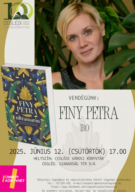 Finy Petra író-olvasó találkozó