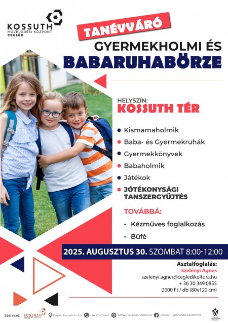 Tanévváró gyermekholmi és babaruhabörze