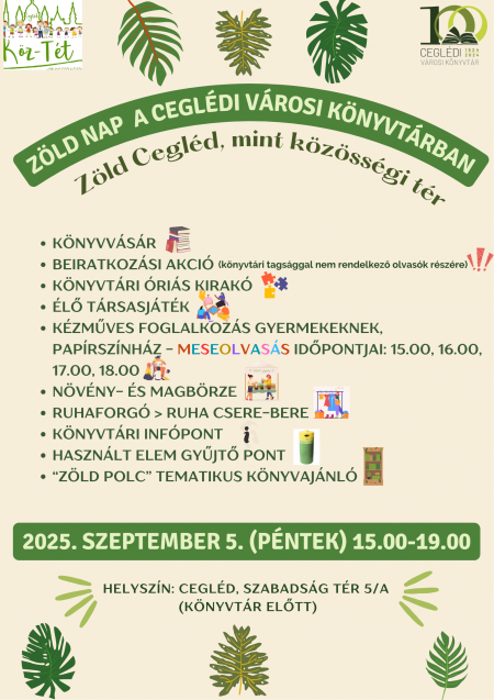 Zöld Nap a Ceglédi Városi Könyvtárban