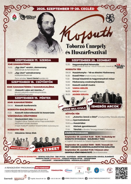 Kossuth Toborzó Ünnepély és Huszárfesztivál RÉSZLETES PROGRAM