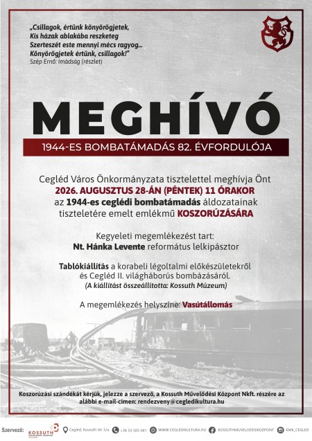 Bombatámadás 82. évfordulója