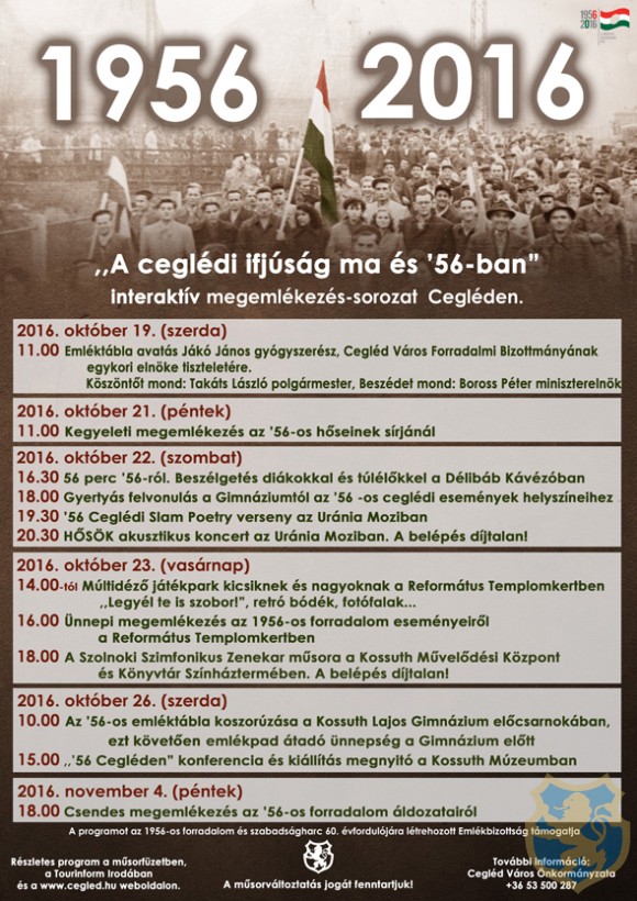 Az 1956-os forradalmi eseményekre emlékezünk